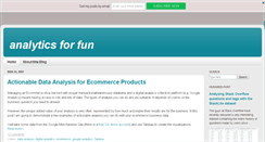 Desktop Screenshot of analyticsforfun.com