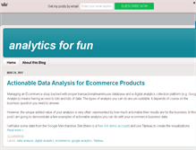 Tablet Screenshot of analyticsforfun.com